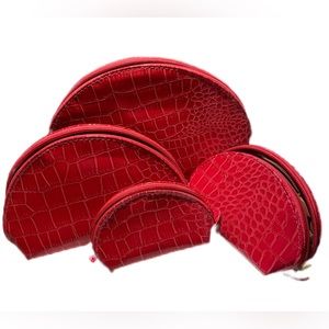 Four Piece Cosmetic Organizer & Essentials Bag